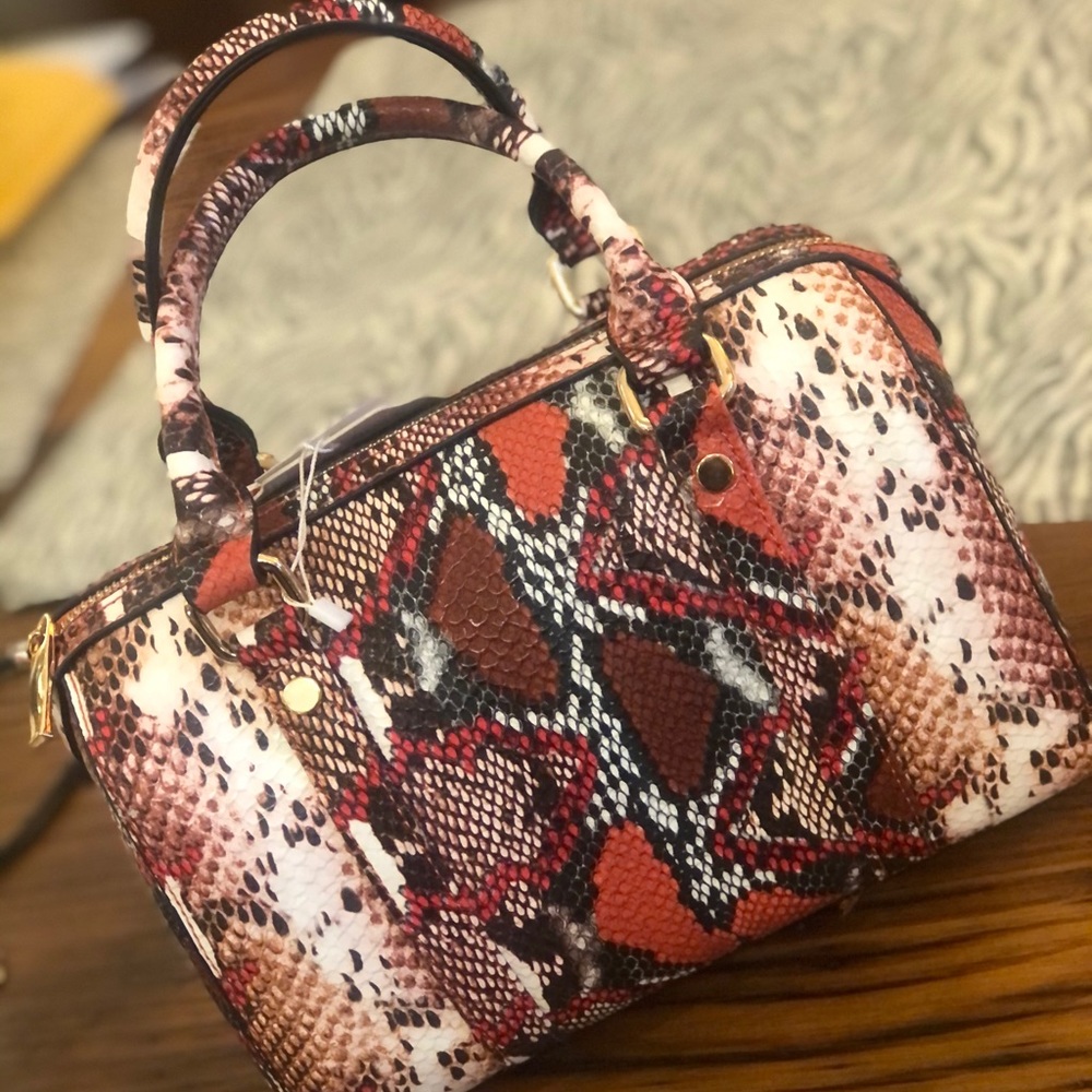 Snakeskin handbag